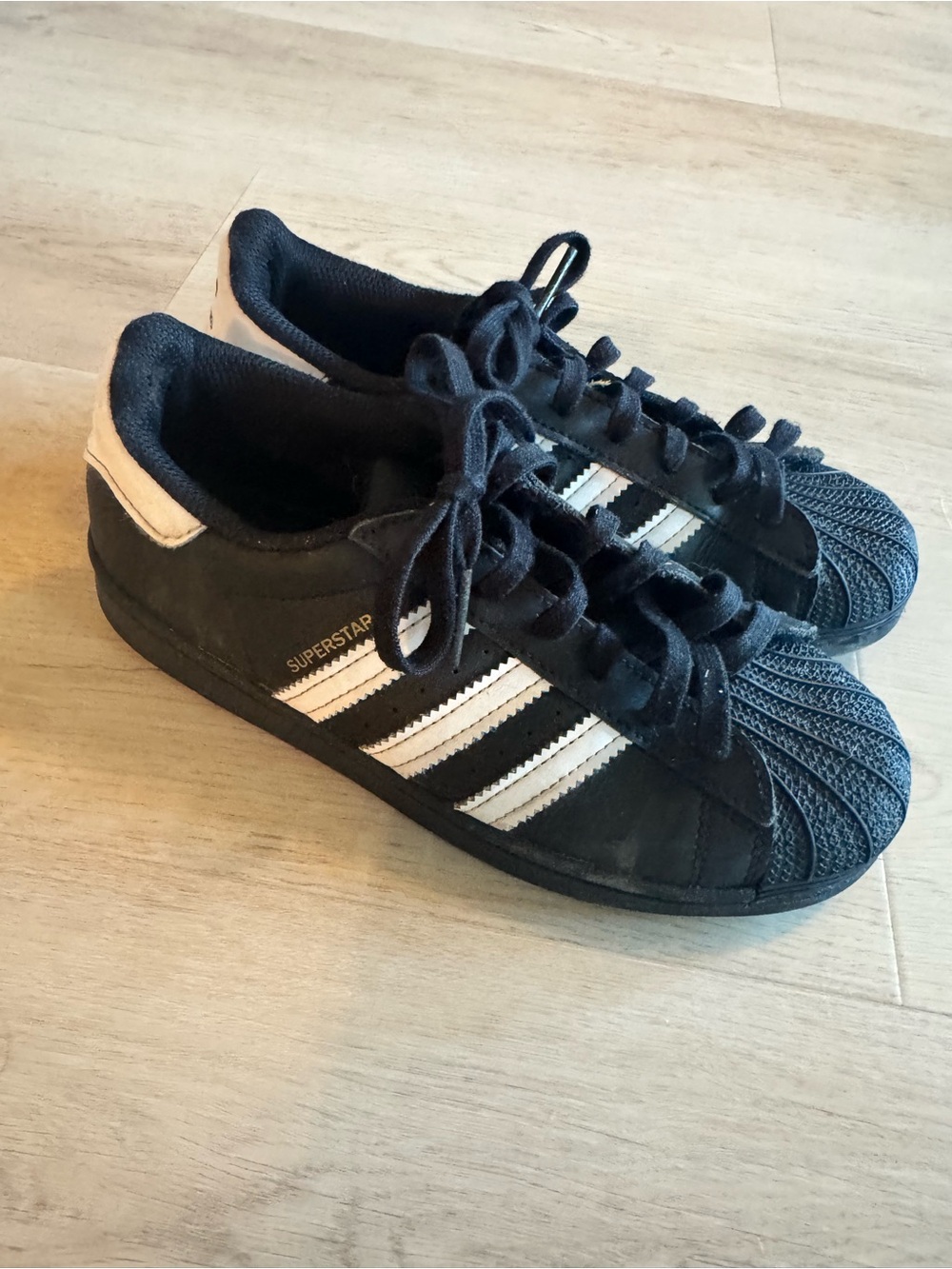 adidas Black & White Superstar Low-Top Sneakers